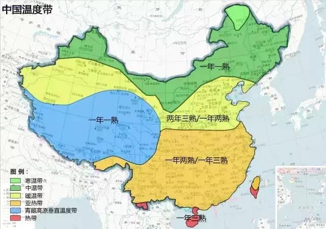 我國(guó)作物分布情況